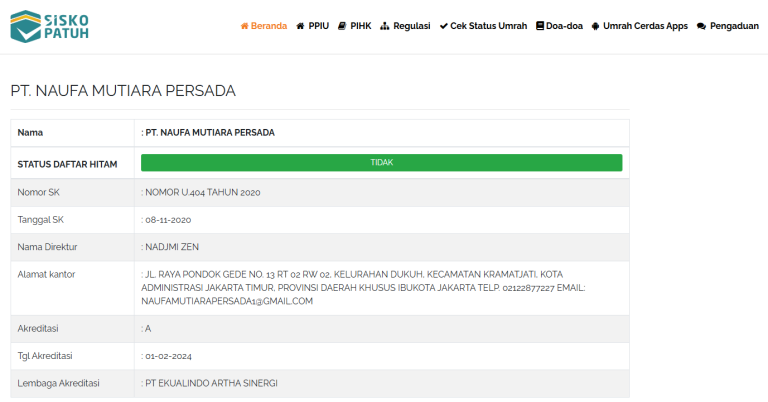 siskopatuh nava tour travel